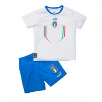 Camisa de time de futebol Itália Replicas 2º Equipamento Infantil 2022 Manga Curta (+ Calças curtas)